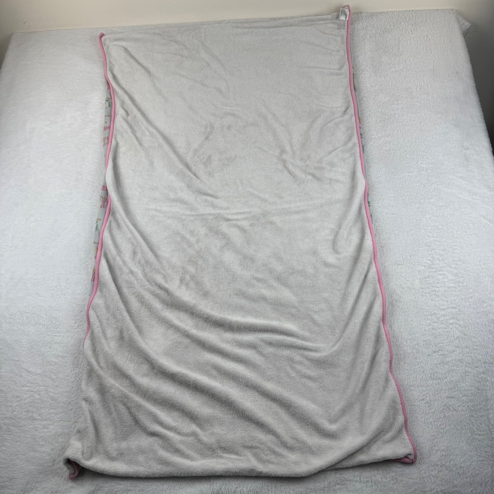 The Beaufort Bonnet Company Bath Towel NS Blue Pink Beach Print Pima - Picture 8 of 11